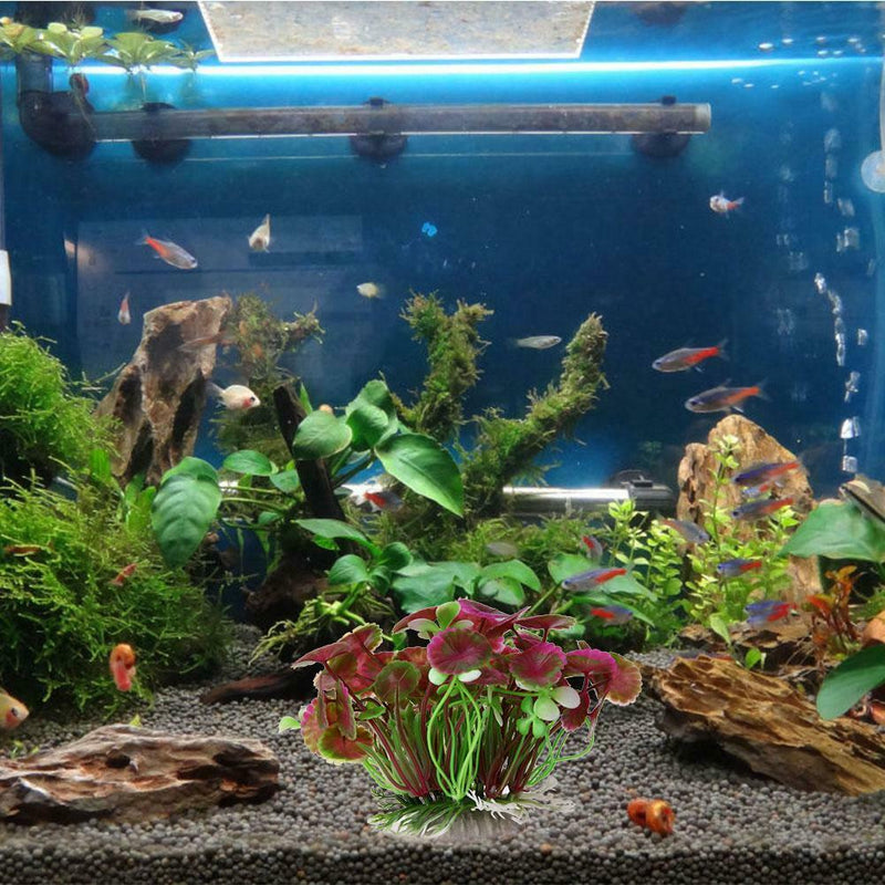 Aquarium Artificial Floral Grass Plant Fish Tank Landscape Decor Green