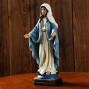 1pc Virgin Mary Statue Handmade Religious Gift Xmas Display Home Decorative,