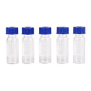5x 2ml Transparent screw chromatographic bottle autosampler headspace vials  Ew