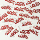Metallic Merry Christmas Sprinkle Scatter Table Confetti Crystal Xmas Decor
