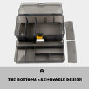 Durable Plastic Fishing Lure Hook Tackle Storage Box Double Sided Organizer
