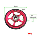Folding Bicycle Easy Wheel Alloy Bicycle Refit Easywhee for Brompton Black 6cm