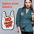 Letters Simple Badge Brooch Cartoon Pins Jacket Decor Jewelry Gift (White) A
