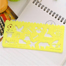 Kids Plastic Picture Drawing Template Stencils Ruler DIY-Easter Painting S1V5