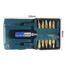 11Pcs Screwdriver Bit Set Holder Pro Electric Grade PH Slotted PZ Torx Repa