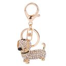 Fashion Dog Dachshund Keychain Bag Charm Pendant Keys Holder Keyring Jewelr X8E1