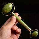 Natural Jade Stone Face Massager Roller Spa Head Neck Facial Skin Care Tool M&