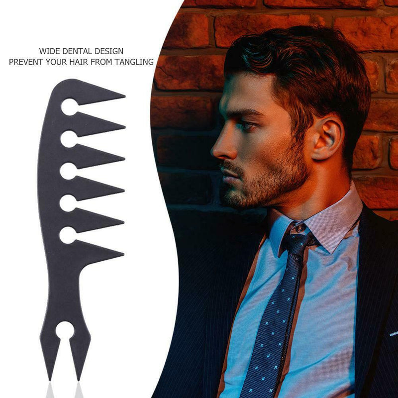 Pro Men Hair Comb Plastic Wide Tooth Classic Brush Large Teeth Styling Tool A