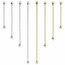 8 Pcs Stainless Steel Necklace Extender Bracelet Extender Extender Chain Se