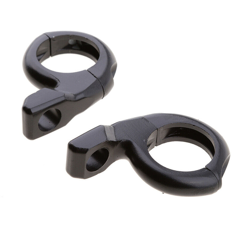 1'' Motorcycle Handlebar Turn Signal Clamp Mirrors Adapter 10mm 8mm  Black