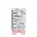 Tree squirrel & nut Transparent Clear Stamp DIY Scrapbooking Photo-Albums Dec ^