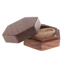 hexagon Jewelry Boxes Wedding engagement wedding rings Wood Ring Holder BoxB Hn