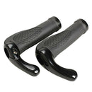 Bike Bicycles Cycling Ergonomic Lock-On Handlebar Grips Bar Ends Black  A