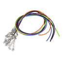 30 x Jewelry Silk Ribbon Necklace Wire Wax Rope Necklace Cord + Closure Col