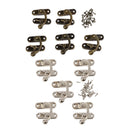 10 Sets Swing Bag Clasps Leather Craft for Wooden Case Jewelry Box Latch