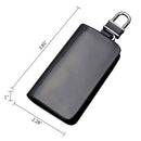 Realistic Leather Men's Car Key Bag Zipper Bag Storage Bag Car Key Bag WaJ Gw