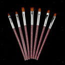 Pro Lots 7Pcs Nail Art UV Gel DIY Pen Kit Liner Painting Drawing Brushes Set