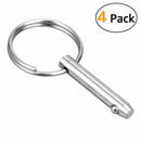 4 Pcs Quick Release Pin 1/4 inch, Full 316 Stainless Steel, Bimini Top Pin,