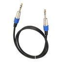 Instrument Guitar Cable Amp Cord 1/4inch for Electric Guitar Bass Parts 1m