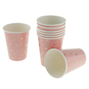 8 Pieces Gilding Star Disposable Paper Cups Birthday Party Tableware Pink
