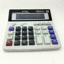 Dual Power Solar Battery 12 Digits Calculator Desk Large Buttons Desktop O1 C9S6