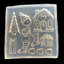 3Pcs Christmas Bell Snowflake Silicone Jewelry Mold Epoxy Mould Casting Craft