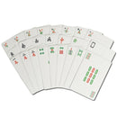144Pcs/Set Mah Jong Paper Mahjong Chinese Playing Cards Game With 2Pcs Dice B6C7