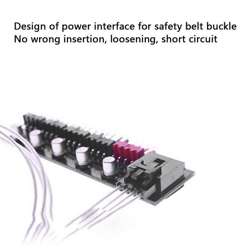 1 to 5 Desktop PC Fan Hub Splitter Adapter for 4pin PWM Cooler Cooling Fan