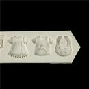 Baby Clothes Silicone mold fondant mold cake decorating tools chocolate mould JR