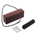 Sealed Pickup Rosewood Cover with Screws for Bass Guitar Replacement Parts