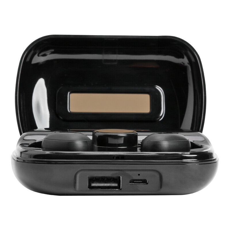 X10 TWS BT5.0 Binaural Earphones with Digital Display Charging Case (Black) A