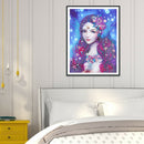 5D DIY Special Shaped Diamond Painting Girl Embroidery Craft Kit Home Decor