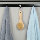Soft Natural Bristle Wood Oval Body Bath Brush SPA Shower Massage Scrubber