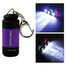 Portable Handheld Mini LED Flashlight Keychain for Hiking Night Party Purple