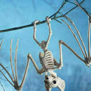 Bat Skeleton Hanging Upside Down Halloween Animal Prop B5O4 Decor House Hau X9T2