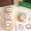 120pcs Christmas Wreath Sealing Stickers Labels DIY Gifts Candy Bags Stickers ME