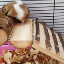 3Pcs/Set Hamster Wooden Set Climbing Frame Platform Food Bowl Molars Suppli