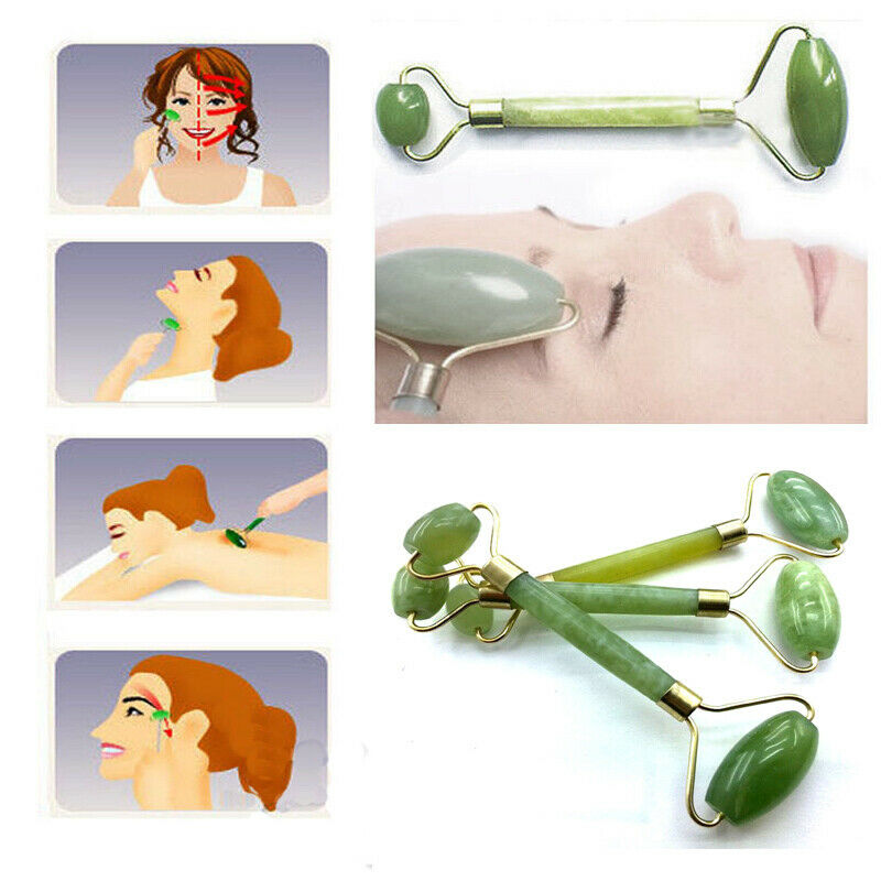 Natural Stones Jape massager Guasha Facial Beauty Massager Tool Roller Face Thin