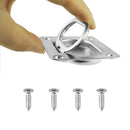 Recessed Hatch Marine Locker Boat Handle Spring Lift Pull Ring Cabinet