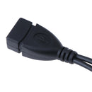 2 in1 Micro USB Male to Female to USB 2.0 Power Charging OTG Adapter Cabl OZ