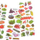5 Sheets Various Vegetables Bubble Stickers Cartoon Scrapbooking Stickers FT
