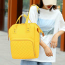 Pure Color Mommy Travel Backpacks Nylon Large Maternity Nappy Bags (Yellow) A