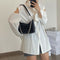 Fashion Chain Underarm Purse Female PU Pleated Shoulder Top-handle Bag Handbag