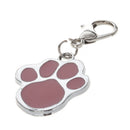 Cute Stainless Steel Foot Print Engraved Puppy Pet Dog Cat ID Name Tags X1F1