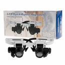New Headband Magnifier with LED Light Head Mounted Magnifying Glasses 8X 15X 23X