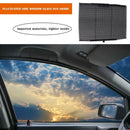 Car Side Window Sunshade Folding Sun Shade UV Protection Curtain (Black)
