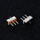 10Pcs On/Off 2Position SPDT 1P2T 3Pin PCB Panel Vertical Slide Switch SS12D00G3