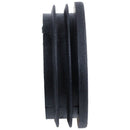 Blanking End Round Tube Inserts Cap Cover 50mm Dia Black 12 Pcs V9T6