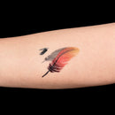 New Large Feather Pattern Removable Waterproof Temporary Tattoo Body Art StiA3C