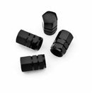 4pcs Black Car Bike Van Wheel Rims Tyre Tire Air Valve Stems Dust Caps Cover